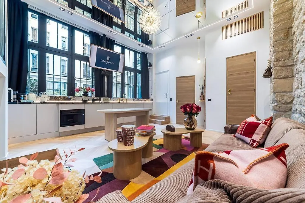B Luxe Triplex, Cinema Near Place Des Vosges Ac Paryż Apartament