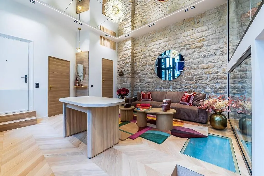B Luxe Triplex, Cinema Near Place Des Vosges Ac Paryż Apartament